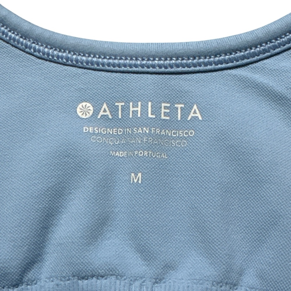 Athleta Light Blue Convertible Racerback Sports Bra M Bralette - Picture 2 of 6